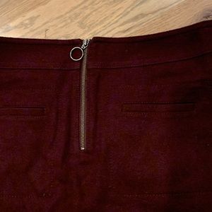 Madewell A line wool skirt